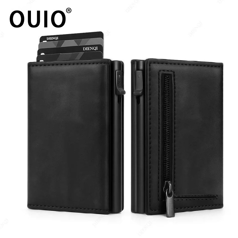 Coin Holder Men - OUIO Rfid 신용 카드 소지자 지갑