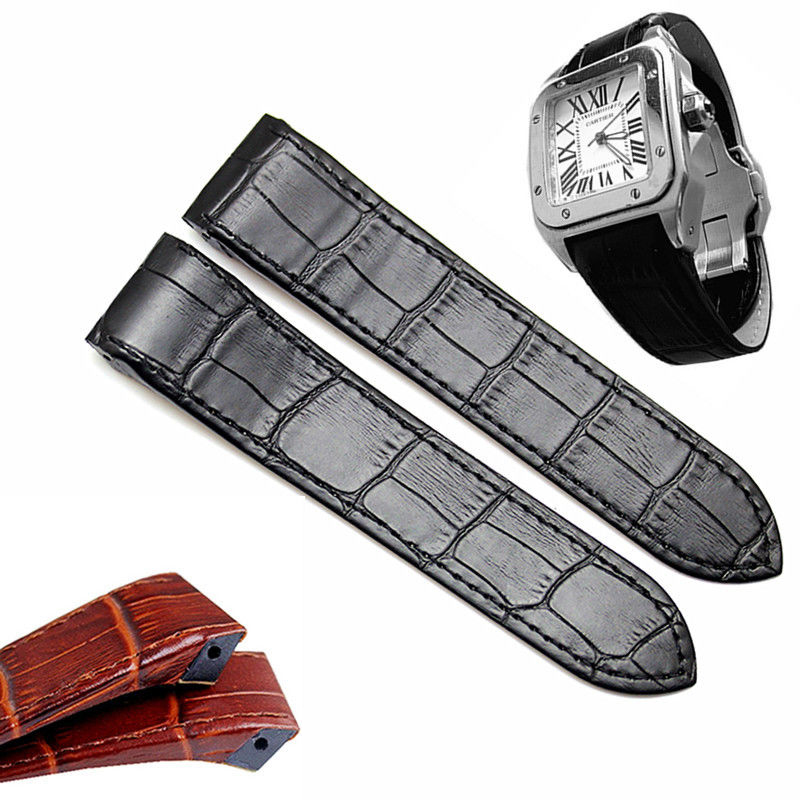 Men'S Accessories Cartier - 까르띠에 산토스 100 방수 가죽 시계