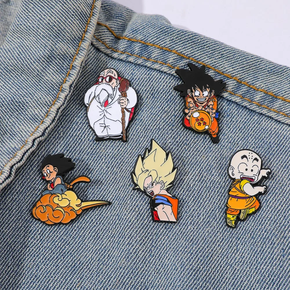 Lapel Pin Enamel - 5개입 클래식 인기 애니메이션 브로치 ​
