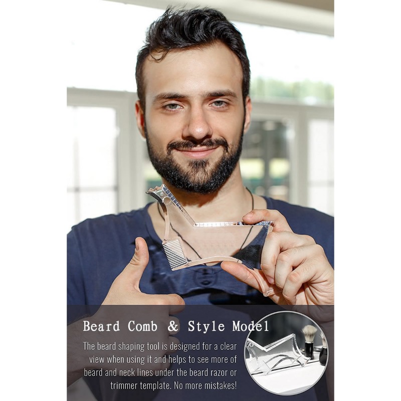 Men Accessories Guide - 수염 모양 만들기 도구 콧수염 스타일링
