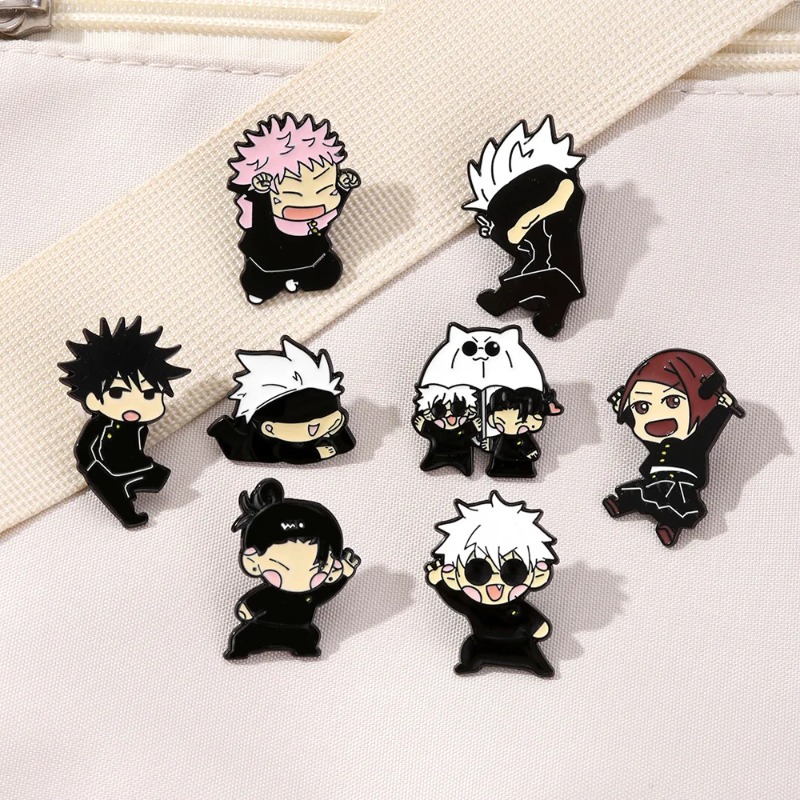 Lapel Pin Enamel - 8pcs 애니메이션 이타도리 유지 에나멜 핀