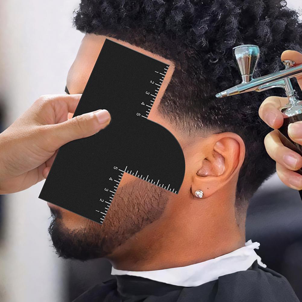 Men Accessories Guide - 1/2Pcs 남자 헤어 스타일링 템플릿 측정