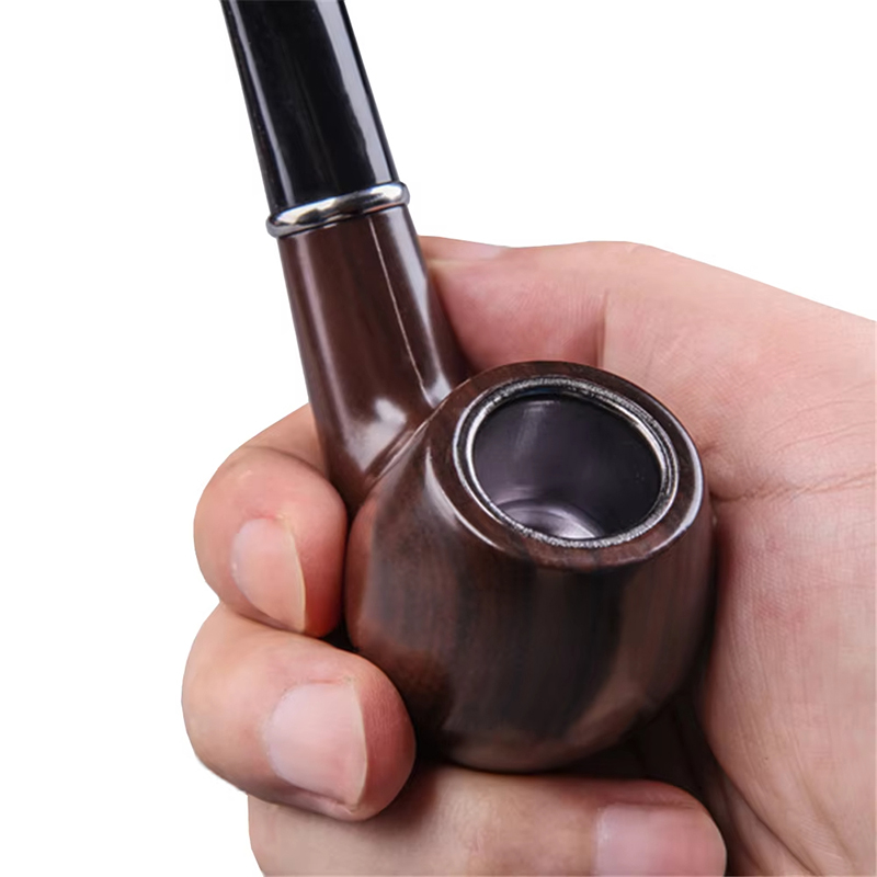 레트로 레진 흑단 흡연 파이프 곡선형 담배 파이프 휴대 - Men Accessories Gadgets 리뷰 및 가격