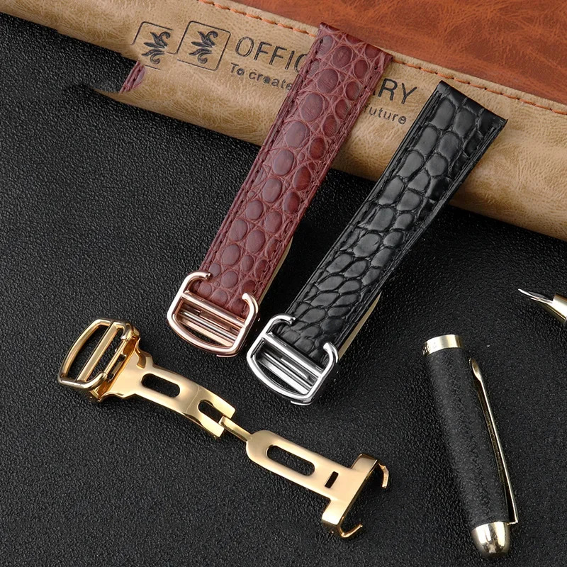악어 가죽 시계줄 16 18 20 22 23 24mm  - Men'S Accessories Cartier 리뷰 및 가격