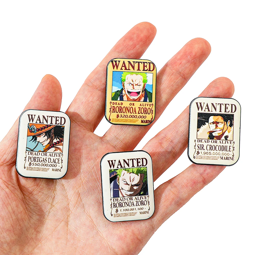 4개입 원피스 만화 애니메이션 브로치 에이스 조로 독창 - Lapel Pin Enamel 리뷰 및 가격