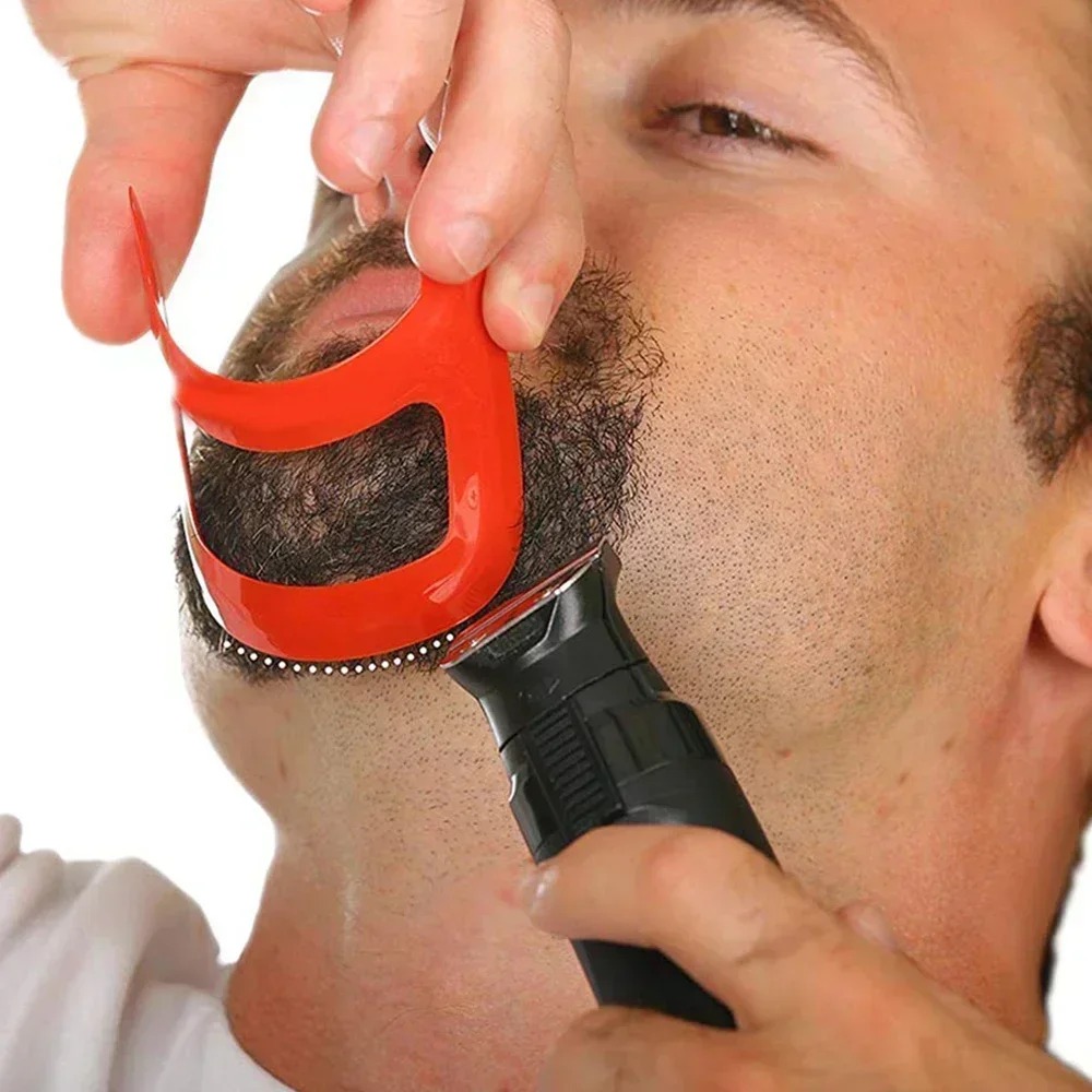 남자 턱수염 금형 수염 트리밍 눈금자 가이드 쉐이핑 스 - Men Accessories Guide 리뷰 및 가격