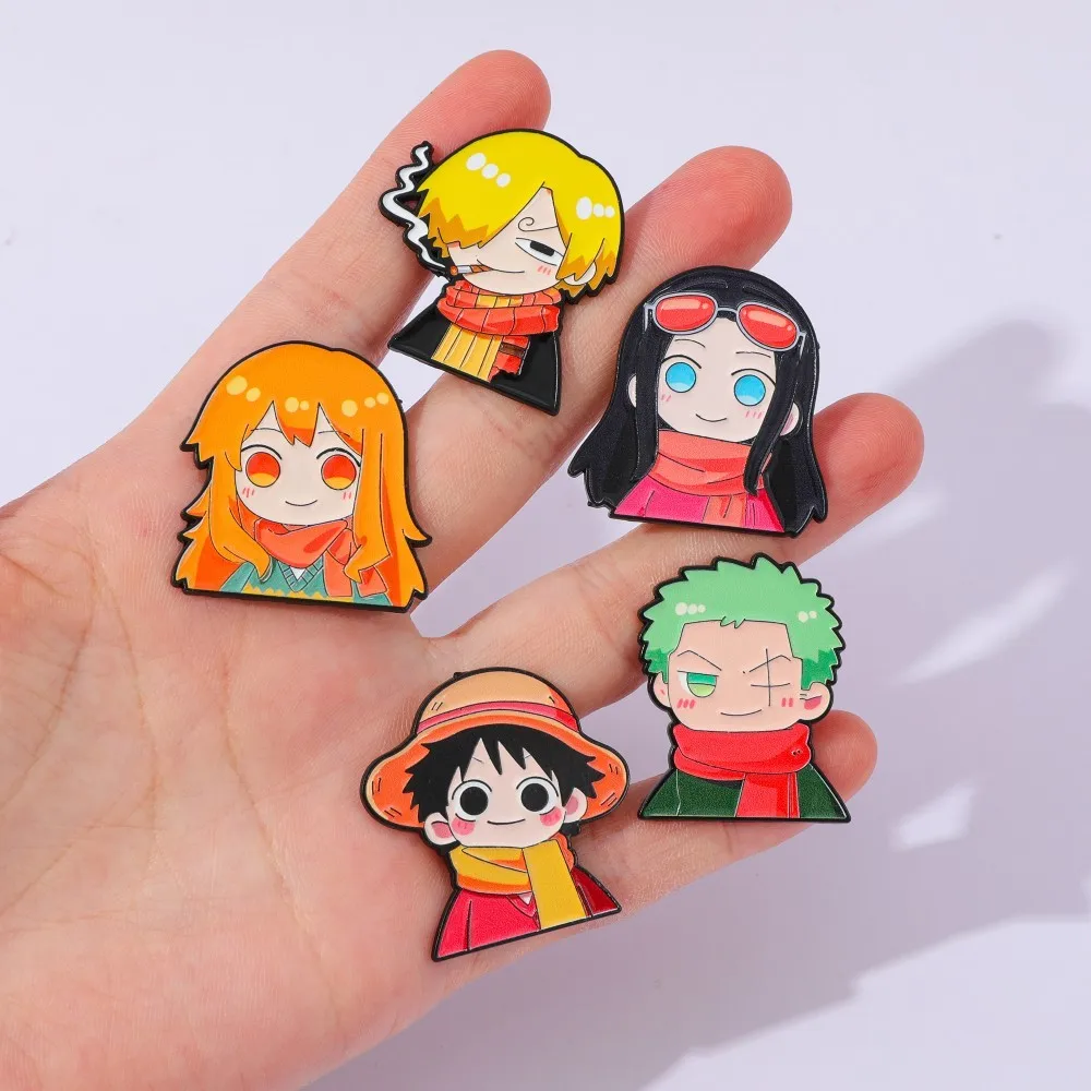 5개 귀여운 애니메이션 만화 브로치 재미있는 나미 루피 - Lapel Pin Enamel 리뷰 및 가격