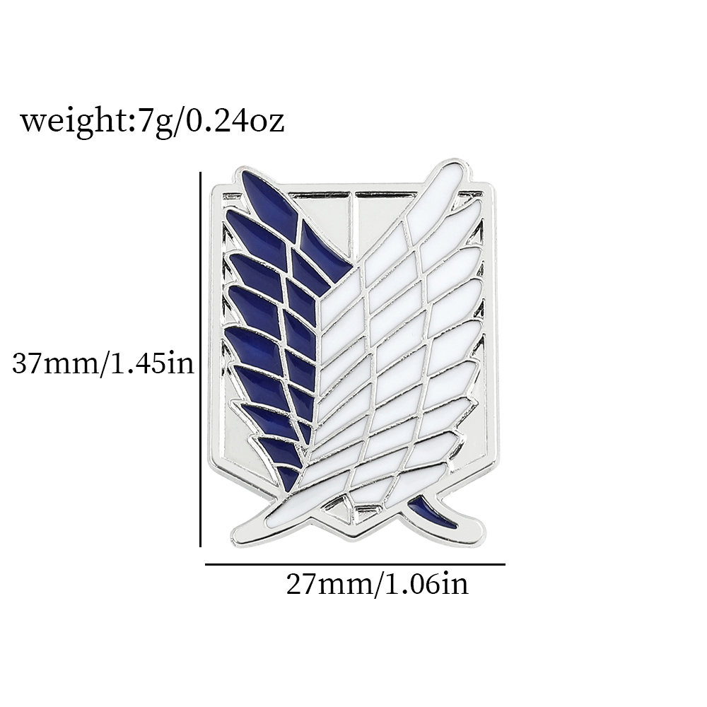 애니메이션 진격의 거인 에나멜 브로치 에렌 예거 미카사 - Lapel Pin Enamel 리뷰 및 가격