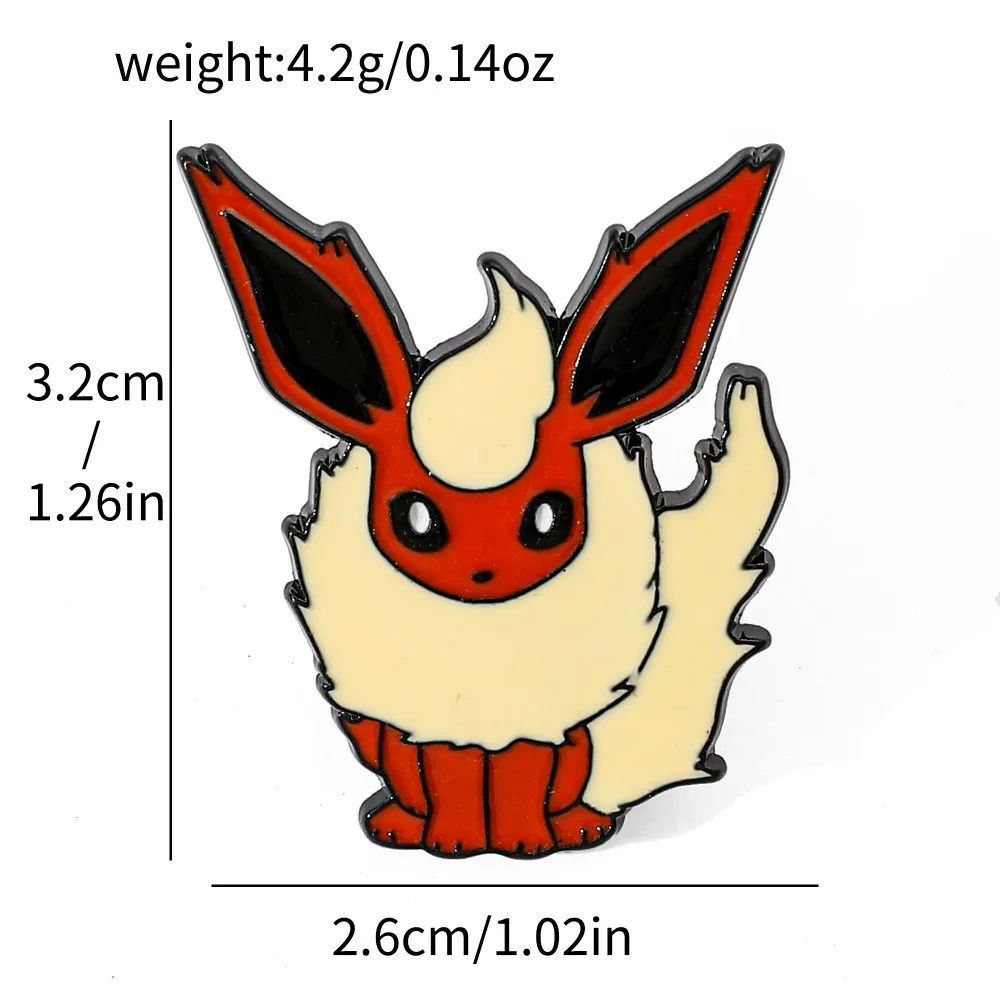 4 Pcs 캐릭터 만화 브로치 Flareon Jiggl - Lapel Pin Enamel 리뷰 및 가격