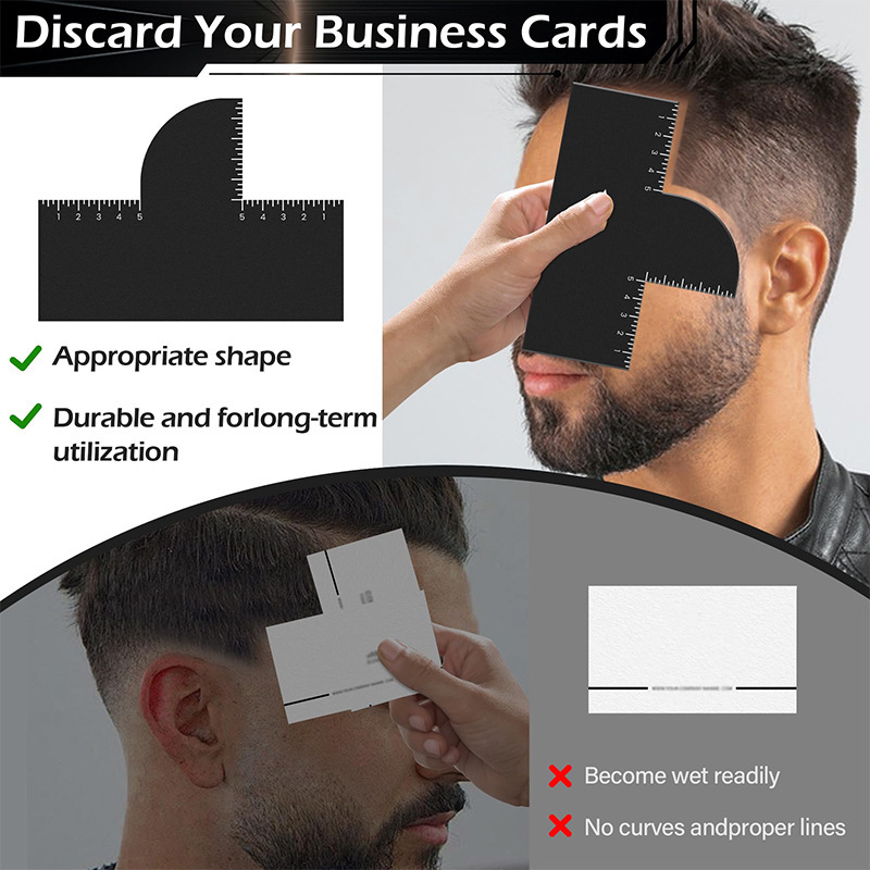 2개입 남성 헤어 스타일링 템플릿, 측정 표시기가 있는 - Men Accessories Guide 리뷰 및 가격